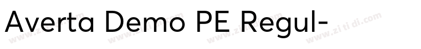 Averta Demo PE Regul字体转换